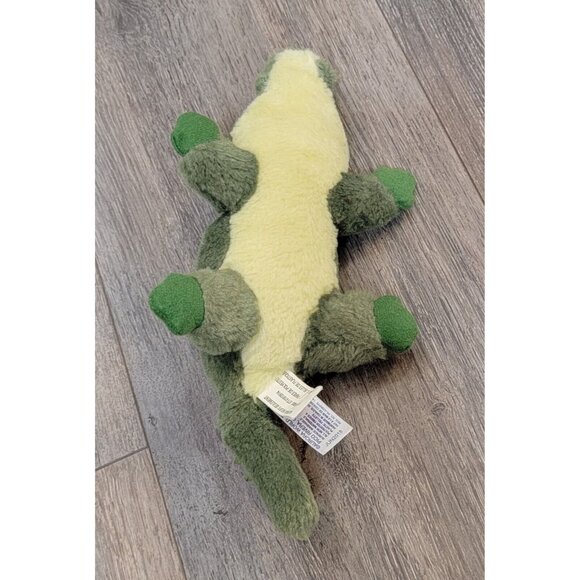 Aurora Green Alligator Yellow Eyes Plush Stuffed Animal Toy 10" - Picture 6 of 9